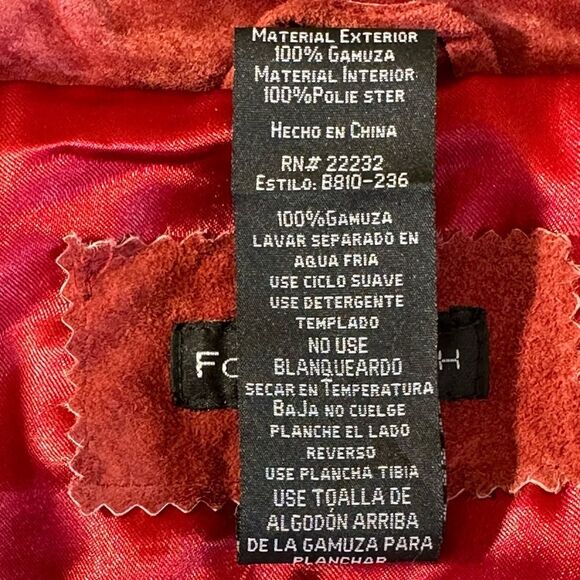 For Joseph Authentic Suede Jacket in Rust Sz M/L - Picture 5 of 7